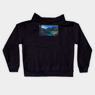 Emerald Waters of Lake Haiyaha Kids Hoodie